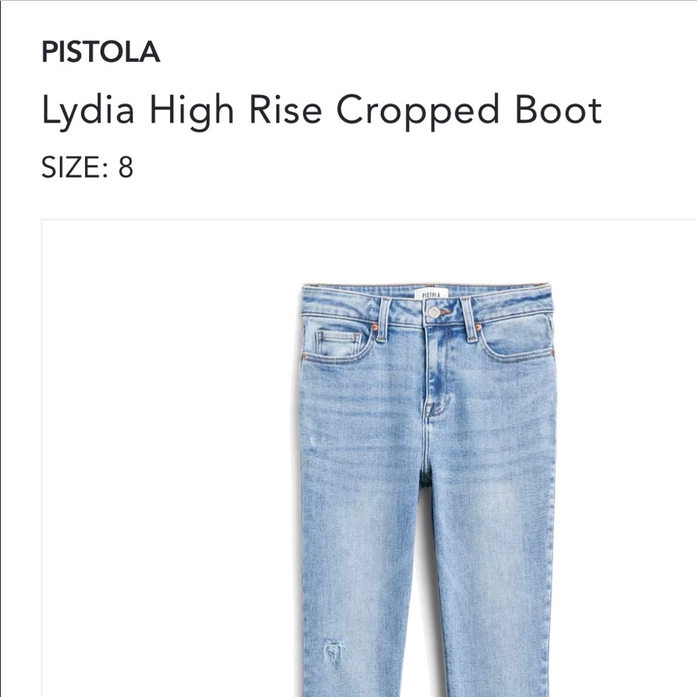 Pistola High Rise Cropped Boot Jeans